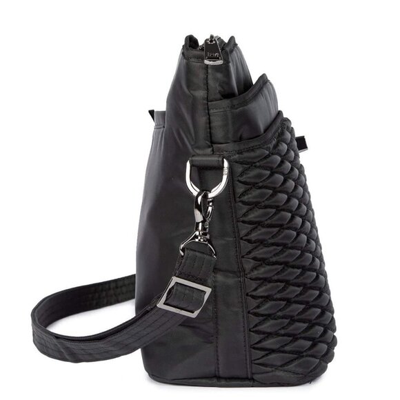 LUG Adagio Crossbody / Shoulder Bag with Bubble Quilting - Midnight Black - Picture 3 of 15